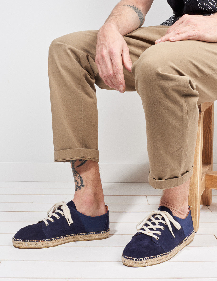 Espadrilles Raymond - Suède et toile marine
