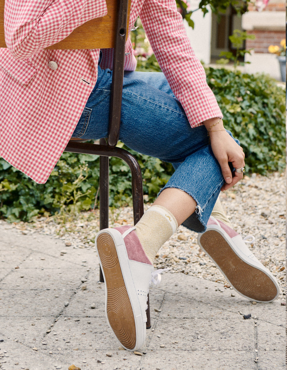 Basket chaussette rose new arrivals